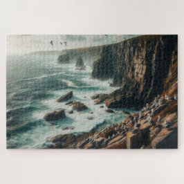 Puzzle Acantilados Costeros: Un paisaje impresionante