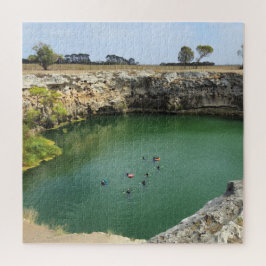 Puzzle Acantilados de caliza y aguas esmeraldas