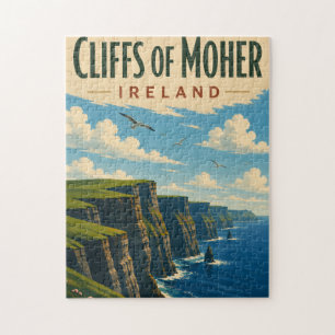 Puzzle Acantilados de Moher Irlanda Viaje Vintage Costa I