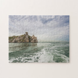 Puzzle Acantilados irlandeses debajo de un cielo nublado