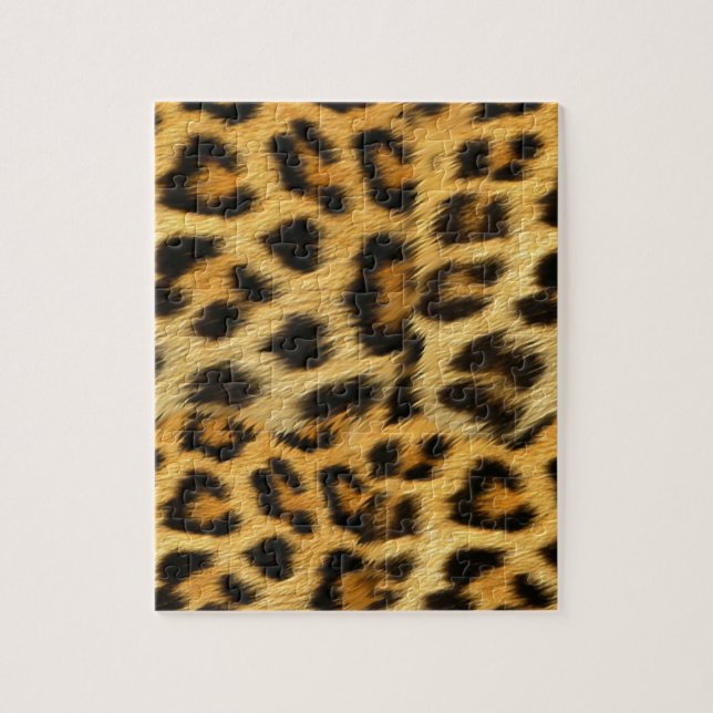 Puzzle Accesorios de impresión de piel de leopardo realis (Vertical)