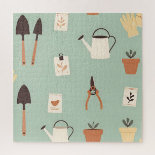 Puzzle Accesorios de Jardinería Botánica Estampado