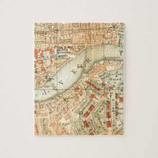 Puzzle Accesorios y regalo del Mapa del Támesis del Río L