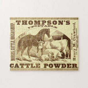 Puzzle Aceite de serpiente y viejos anuncios 1 rompecabez