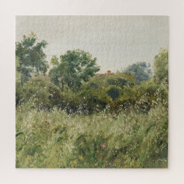 Puzzle Aceite de vintage grande de campo verde