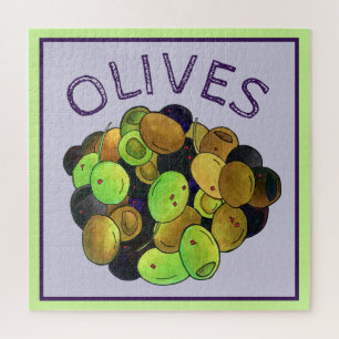 Puzzle Aceitunas mixtas mediterráneas Alimentos griegos K