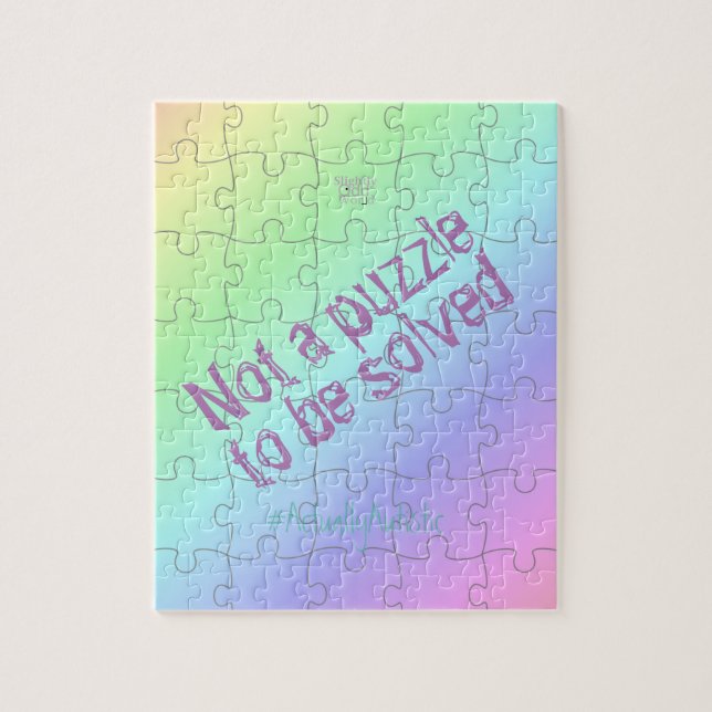 Puzzle Aceptación de autismo 'no es un rompecabezas', arc (Vertical)
