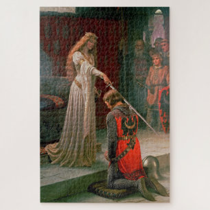 Puzzle Acólada de Edmund Blair Leighton - Arte Antiguo