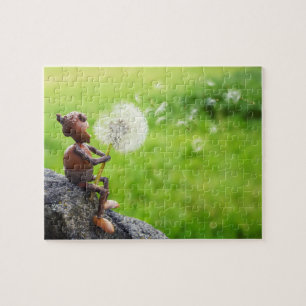 Puzzle Acorn elf rider soplando