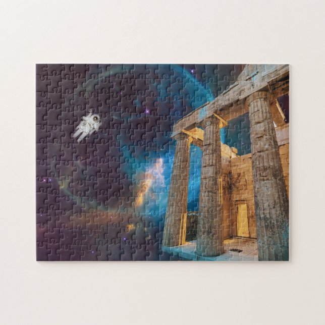 Puzzle Acrópolis de Partenón Grecia se encuentra con espa (Horizontal)