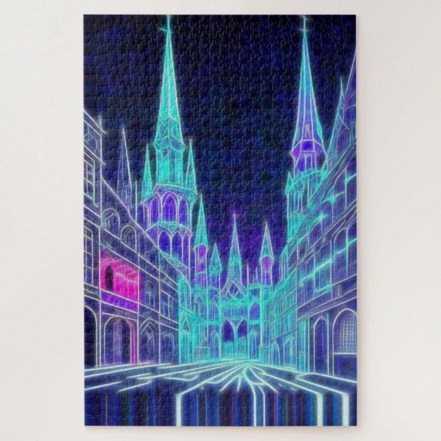 Puzzle Acrópolis en curva (Vertical)