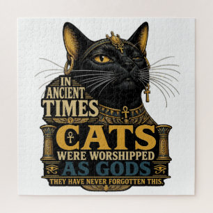 Puzzle Actitud de Gato Negro Antiguo