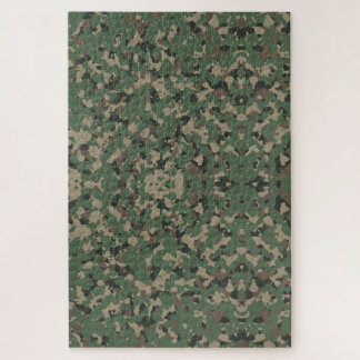Puzzle Actividad cerebral frustrante de camo militar