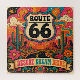 Puzzle Actividad Retro Groovy Drive Soñador del Desierto