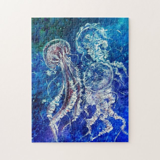 Puzzle Acuarela - Baile de medusas - (Vertical)