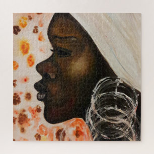 Puzzle Acuarela - Belleza africana -