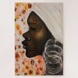 Puzzle Acuarela - Belleza africana - Elegir tamaño