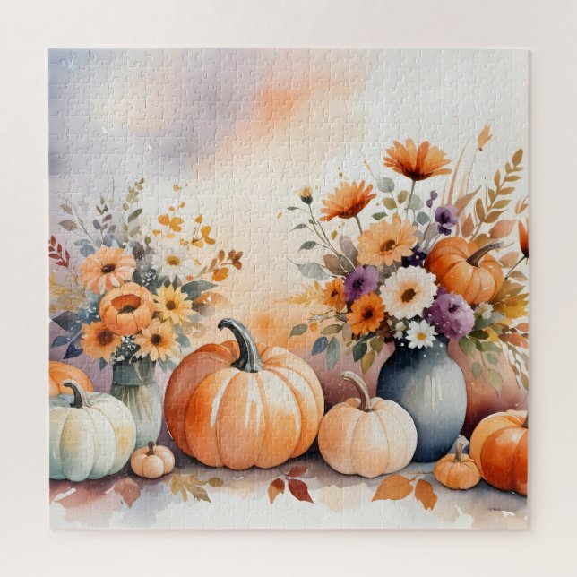 Puzzle Acuarela celebrando la caída (Vertical)