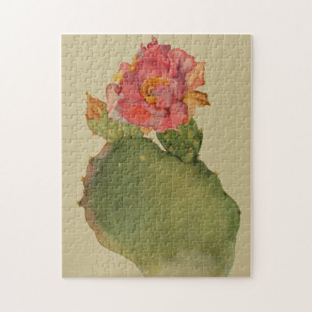 Puzzle Acuarela de flor de Cactus Margaret Armstrong Flor (Vertical)