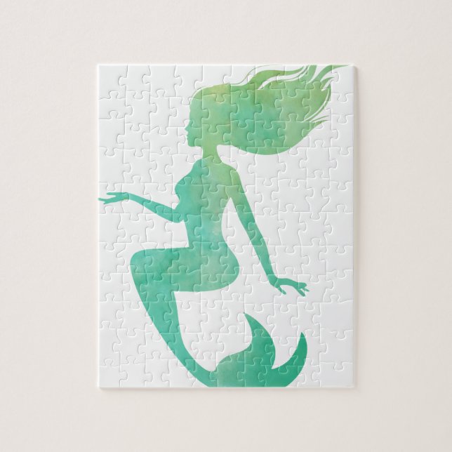 Puzzle Acuarela de la sirena (Vertical)