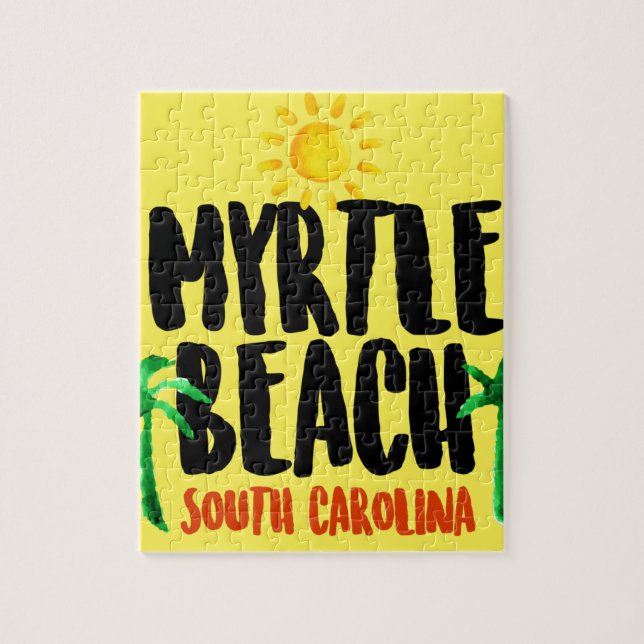 Puzzle Acuarela de Myrtle Beach (Vertical)