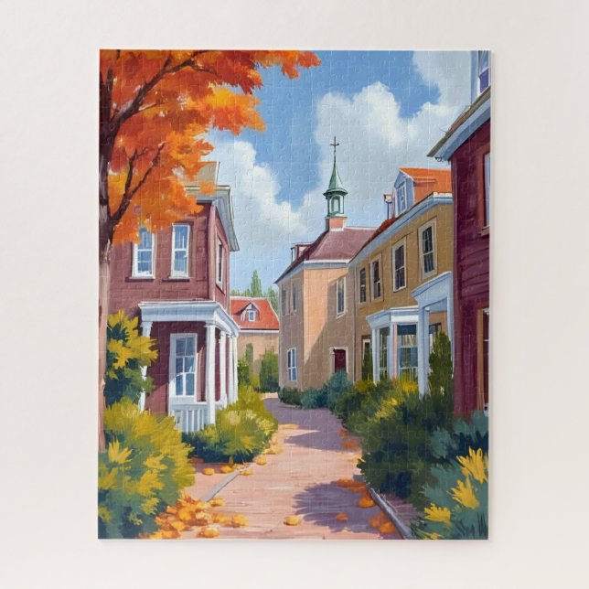 Puzzle Acuarela de Newport Rhode Island (Vertical)
