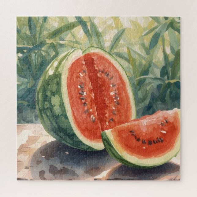 Puzzle Acuarela de Sandía (Vertical)