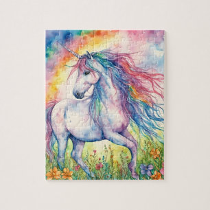 Puzzle Acuarela de Unicorn
