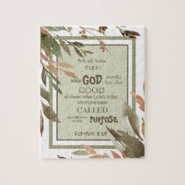 Puzzle Acuarela deja romanos 8:28 versículo de la Biblia