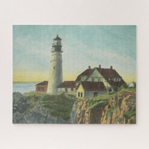 Puzzle Acuarela del Faro de Portland Head