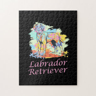 Puzzle Acuarela Labrador Recuperador