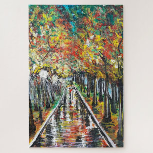 Puzzle Acuarela - Se acerca el otoño - Elegir tamaño