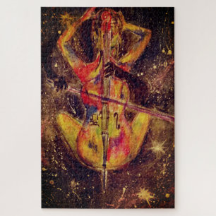 Puzzle Acuarela - Sonata espacial Cello - Lady y Cello