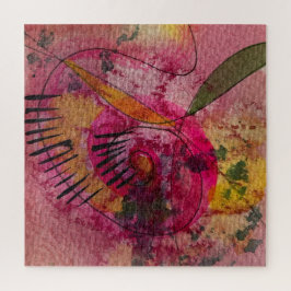 Puzzle Acuarela Y Tinta Resumen Hermoso Arte De Pintura