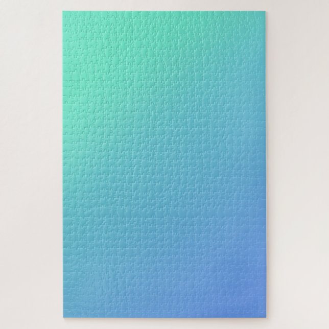Puzzle Acuario de verano - Gradiente Verde azulado simple (Vertical)