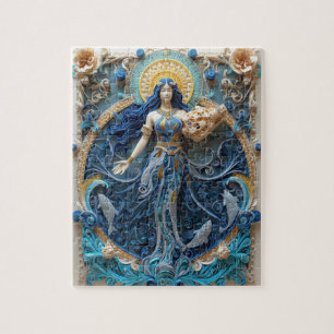 Puzzle Acuario Visionario Portador de Agua - Quilling de