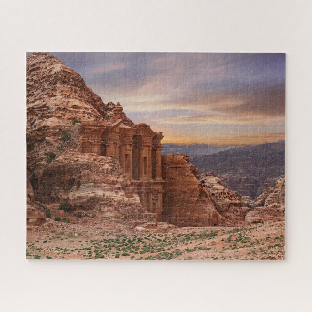 Puzzle Ad Deir, Petra, Edificio de Rock Antiguo de Jordan (Horizontal)