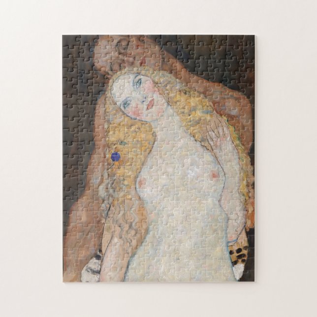 Puzzle Adam y Eve de Gustav Klimt (Vertical)