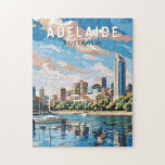 Puzzle Adelaide Australia Viajes de arte<br><div class="desc">Diseño de viajes de vector retro de Adelaida. Adelaida es la puerta de entrada a lugares de fama mundial como la isla Kangaroo y las mejores regiones vinícolas de Australia,  incluyendo el valle Barossa,  el valle McLaren Vale y el valle Clare.</div>
