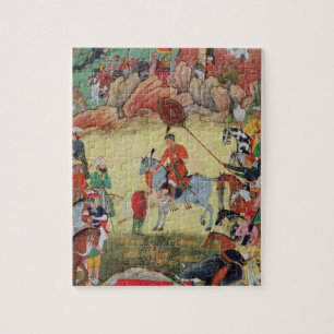 Puzzle Adham Khan que paga homenaje a Akbar en Sarangpur,