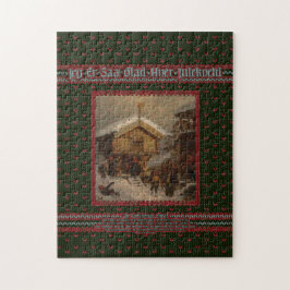 Puzzle Adolph Tidemand Norsk juleskikk