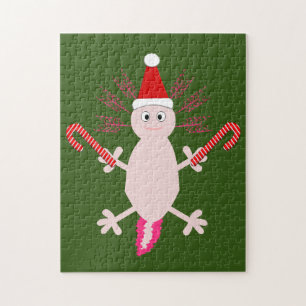 Puzzle Adorable Ajolote de Navidad
