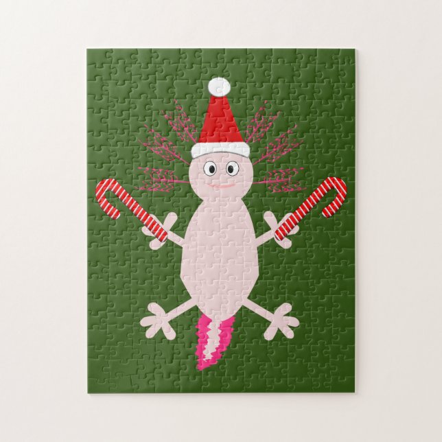 Puzzle Adorable Ajolote de Navidad (Vertical)