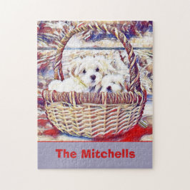 Puzzle Adorable amante de la porción maltesa