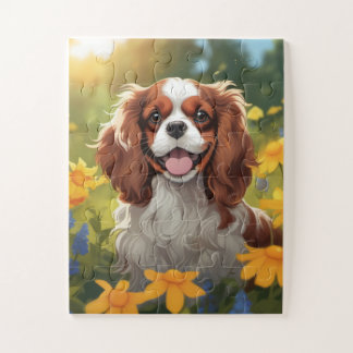 Puzzle Adorable Cavalier King Charles Spaniel