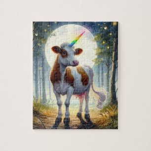 Puzzle Adorable Dairy Cow Unicorn