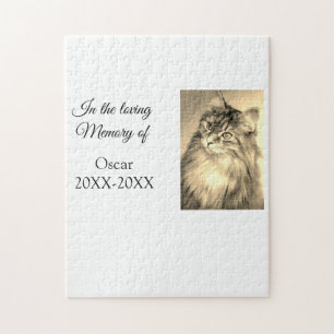 Puzzle adorable funeral de honor agregar foto de nombre m