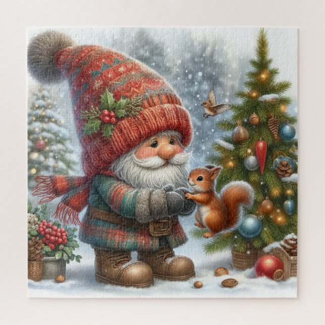 Puzzle Adorable Gnome Navidades de vacaciones (Vertical)
