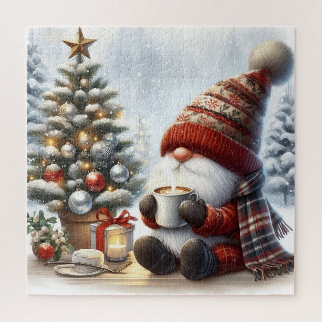 Puzzle Adorable Gnome Navidades de vacaciones (Vertical)