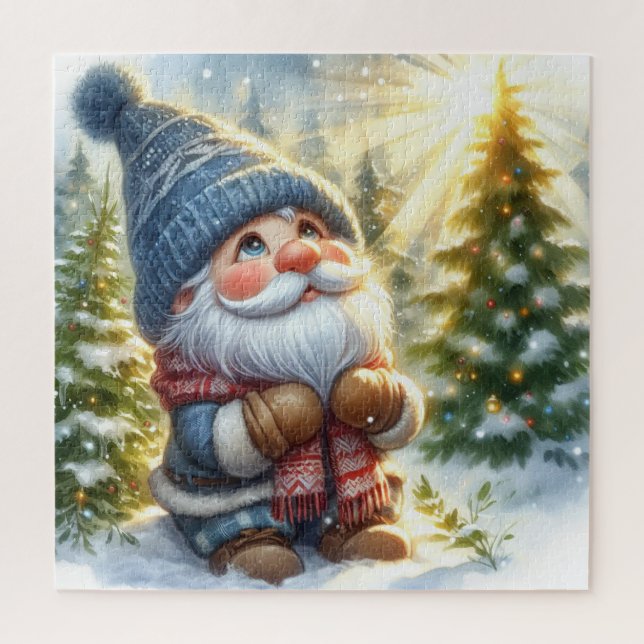 Puzzle Adorable Gnome Navidades de vacaciones (Vertical)